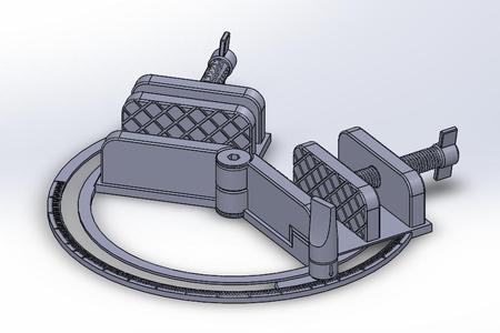 Dual-part vice with angle adjustment