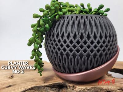 Planter Curvy Waves No 03