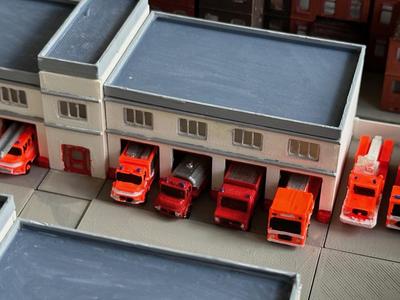 Fire station 2f (6of7) Rear staircase (z-scale)