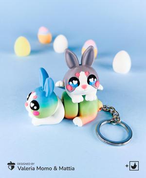 Cute Flexi Bunny (Toy & Keychain)