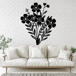 Flowers 2D Wall Art/Window Art - Digital STL & SVG File for 3D Printing or Laser Cutting