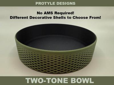 Two Tone Modern Bowl - Duo