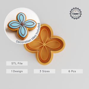 Rohini Nakshatra Vedic Astrology Cookie Cutter & Stamp Set, 6-Piece, S/M/L Sizes, Lunar Mansion, Indian Star PRODUCT_1084