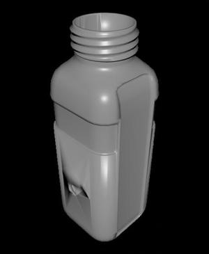 Square Military Canteen Based on Canteen 