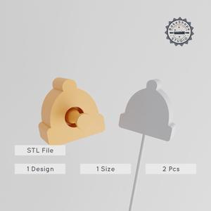 Beanie Cake Pop Mold Set, Travel Accessories, Winter Gear, Vacation & Holiday Themed 3D Printing STL PRODUCT_2780