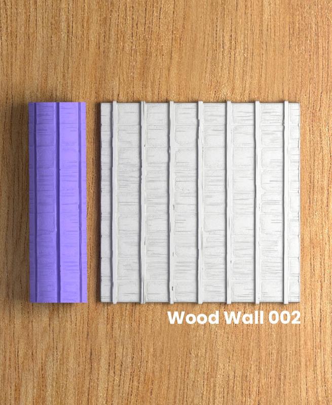 Collection Soda | Wood Wall 002 | Polymer Clay Seamless Texture Roller