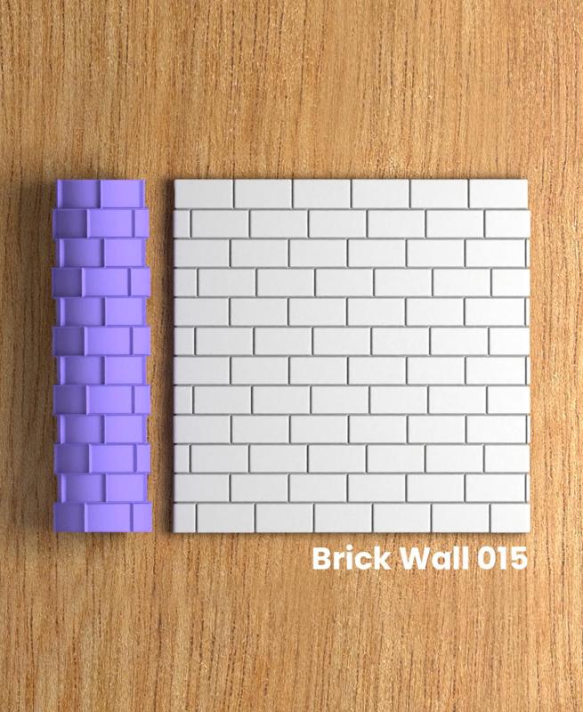 Collection Tumbleweed | Brick Wall 015 | Polymer Clay Seamless Texture Roller