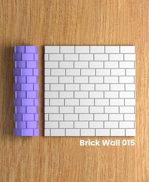 Collection Tumbleweed | Brick Wall 015 | Polymer Clay Seamless Texture Roller