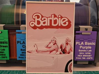 Barbie Movie Poster - Hueforge Art