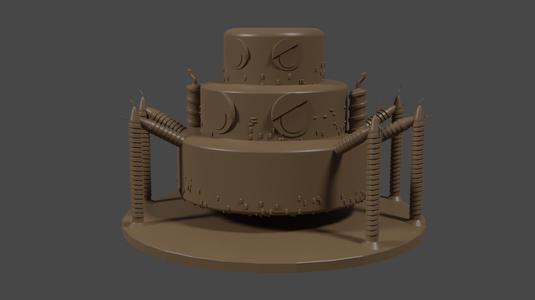 Bugsnax  inspired, Daddy Cake Legs, Tabletop DnD miniature