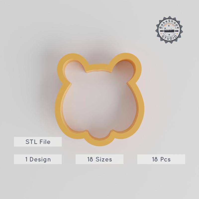 Tiger Shape Cutter Set, 18 Sizes, Animal Cookie & Fondant Mold, Jungle & Wildlife Theme, Feline Predator Design PRODUCT_2753