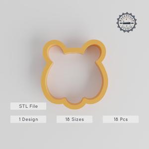 Tiger Shape Cutter Set, 18 Sizes, Animal Cookie & Fondant Mold, Jungle & Wildlife Theme, Feline Predator Design PRODUCT_2753