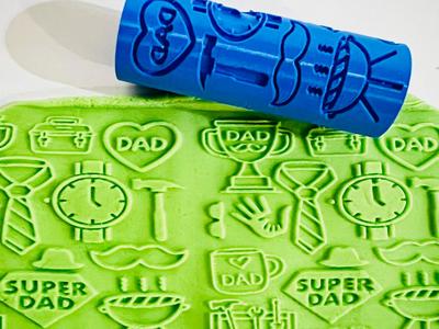 Father's day  play dough roller