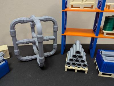 Modular Pipe Building Set - OctoPipe Miniature