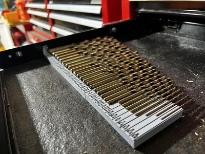 Drill Bit Toolbox Organizer - 29 Bit Capacity - Split Into 3 Groups for Flexibility 
