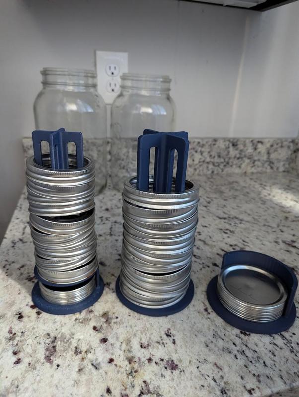 Larger Mason Jar Lid Storage
