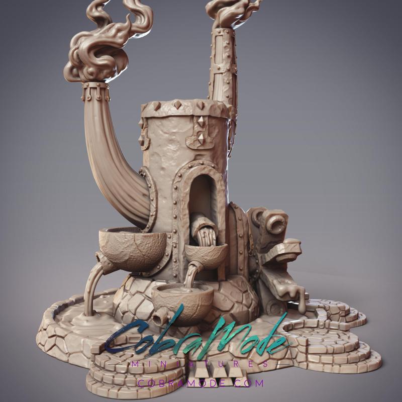 Goksagu Smelter Scatter Terrain (Pre-Supported)