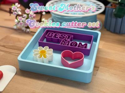 Sweet Mother's Day Cookie Cutters set Multipart