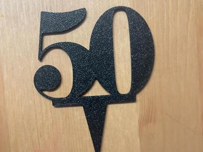 50 CAKE TOPPER
