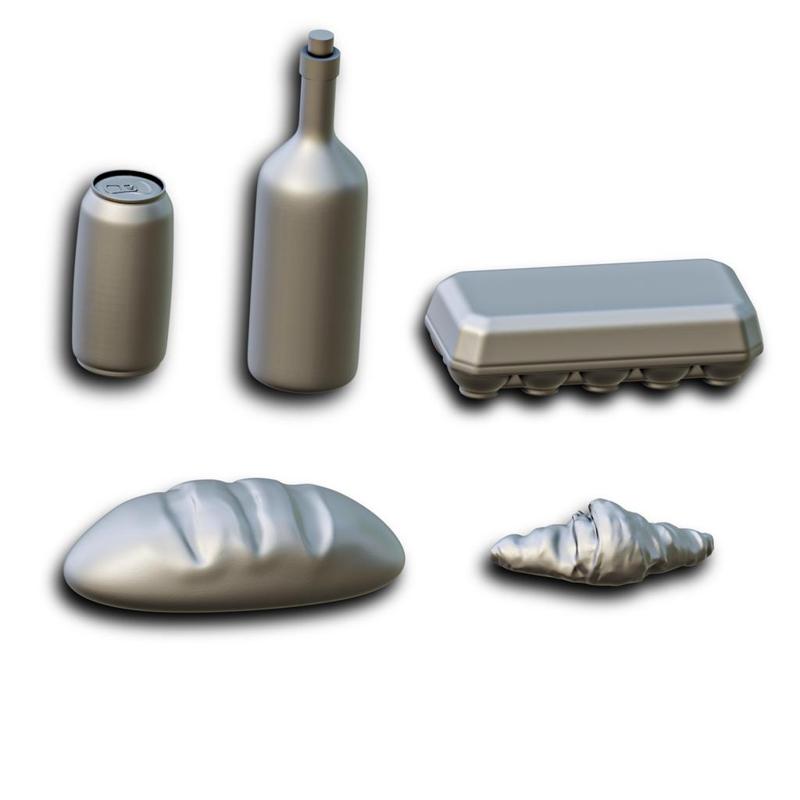 Supermarket Food Diorama Pack