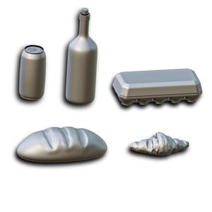 Supermarket Food Diorama Pack