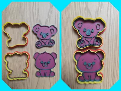 Bear Koala Cookie Cutter Playdoh Stamp Shape Form