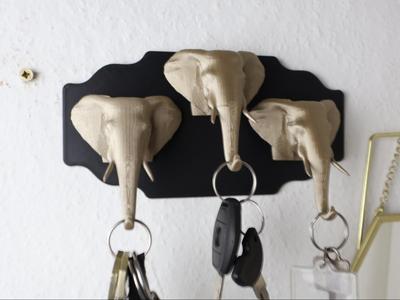 Modern elephant key holder