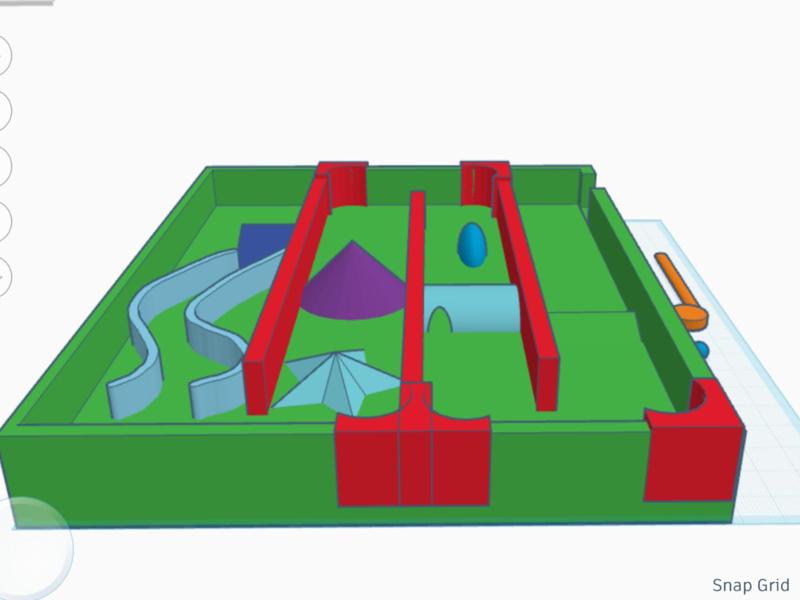 Desktop mini golf
