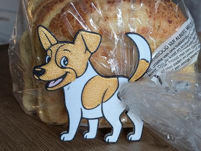 Jack Russel bread bag clip