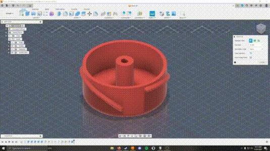 Replacement Knob for Washer Dryer. Parametric.