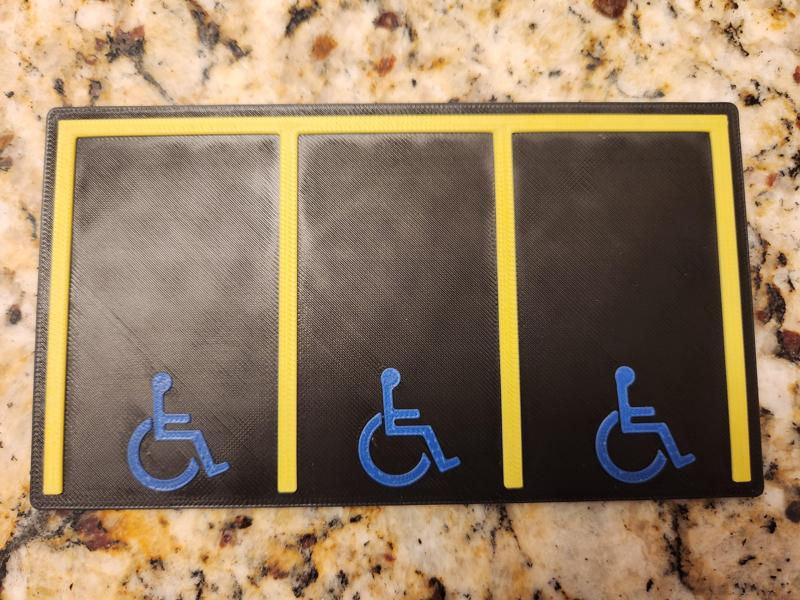 Handicap Parking Plate
