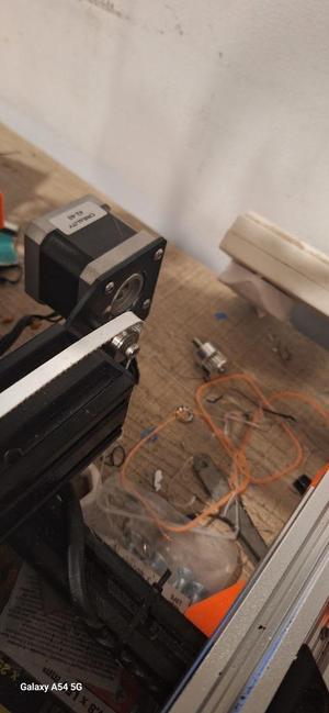 Y stepper moter shaft strain relief