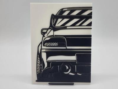 2D Wall Art Subaru Impreza WRX STI