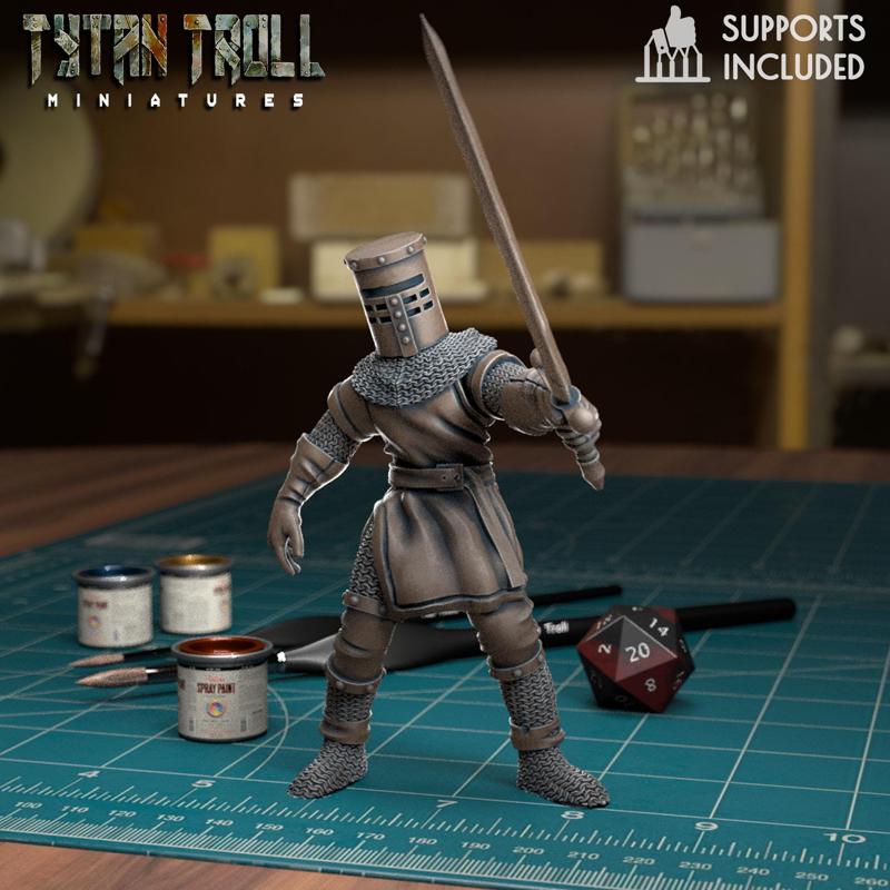 Black Knight Pose 03 [Pre-Supported]