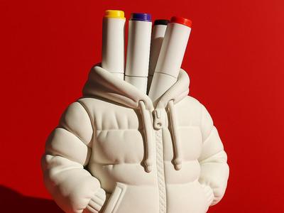 Jacket-shaped pen