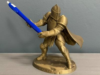 Fighting Knight Pen Holder