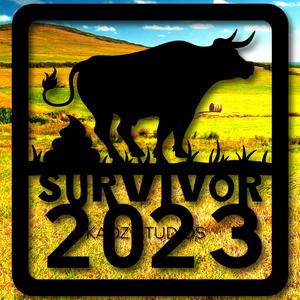 funny 2023 sign bull poo wall art 2023 survivor wall decor meme decoration