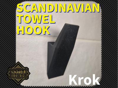 Scandinavian Design Towel Hook "Krok"