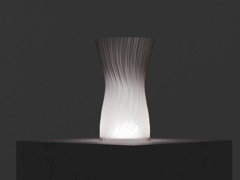 Quick to Print Lamp. Easy Wireless RGB light
