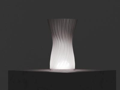 Quick to Print Lamp. Easy Wireless RGB light