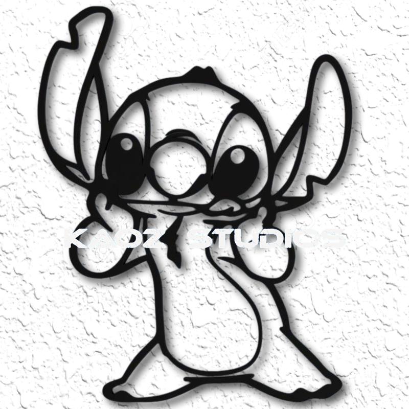Stitch wall art Lilo and Stitch Disney wall decor fan art