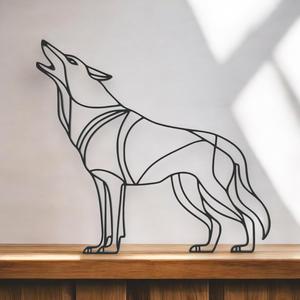 Wolf Line Art - Desktop Line Art