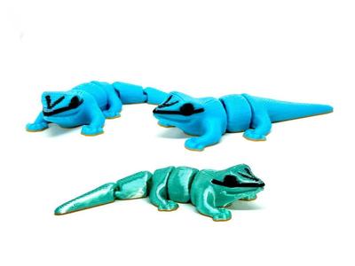 MINI Electric Blue day gecko - magnet & keychain!