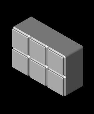 7x 2.5 inch HDD/SSD 3x2 Gridfinity.stl
