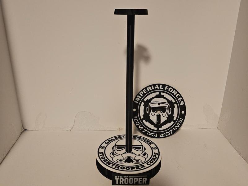 Storm Trooper Helmet Stand w/changeable face plate