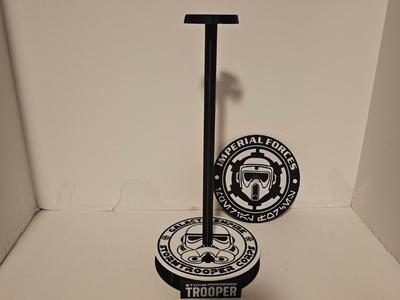 Storm Trooper Helmet Stand w/changeable face plate