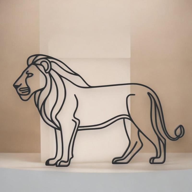 Lion Line Art - Desktop Line Art