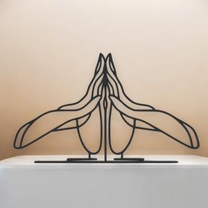 Anjali Mudra Line Art - Desktop Line Art