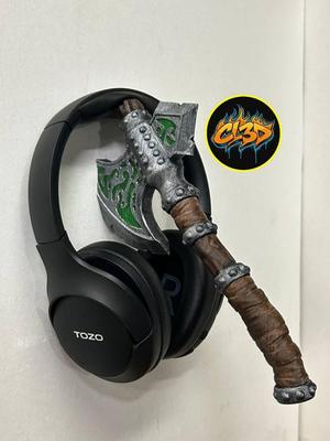 Sci-Fi Axe Headphone / Hat Hanger