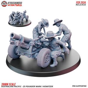 25 Pounder Mark I Howitzer - Australian Pacific Army ww2